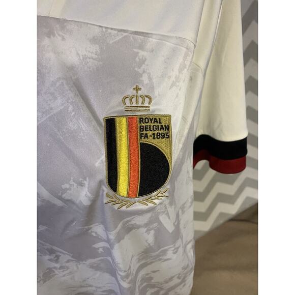 Authentic Adidas Royal Belgian Football Home Soccer Jersey New Mens Sizes $90 - Picture 2 of 6